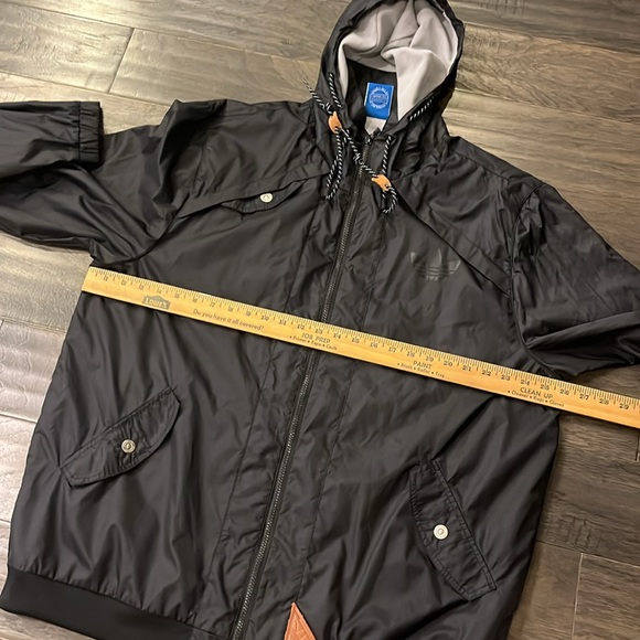 Adidas Windbreaker Jacket black Men’s Size XL - Picture 11 of 14